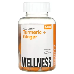 T-RQ Turmeric + Ginger Gummies for Adults 60's